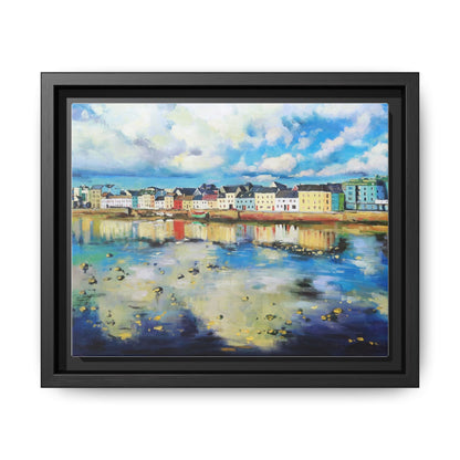 Galway Reflections wall art featuring serene Irish landscapes and water reflections, framed in premium quality wood.