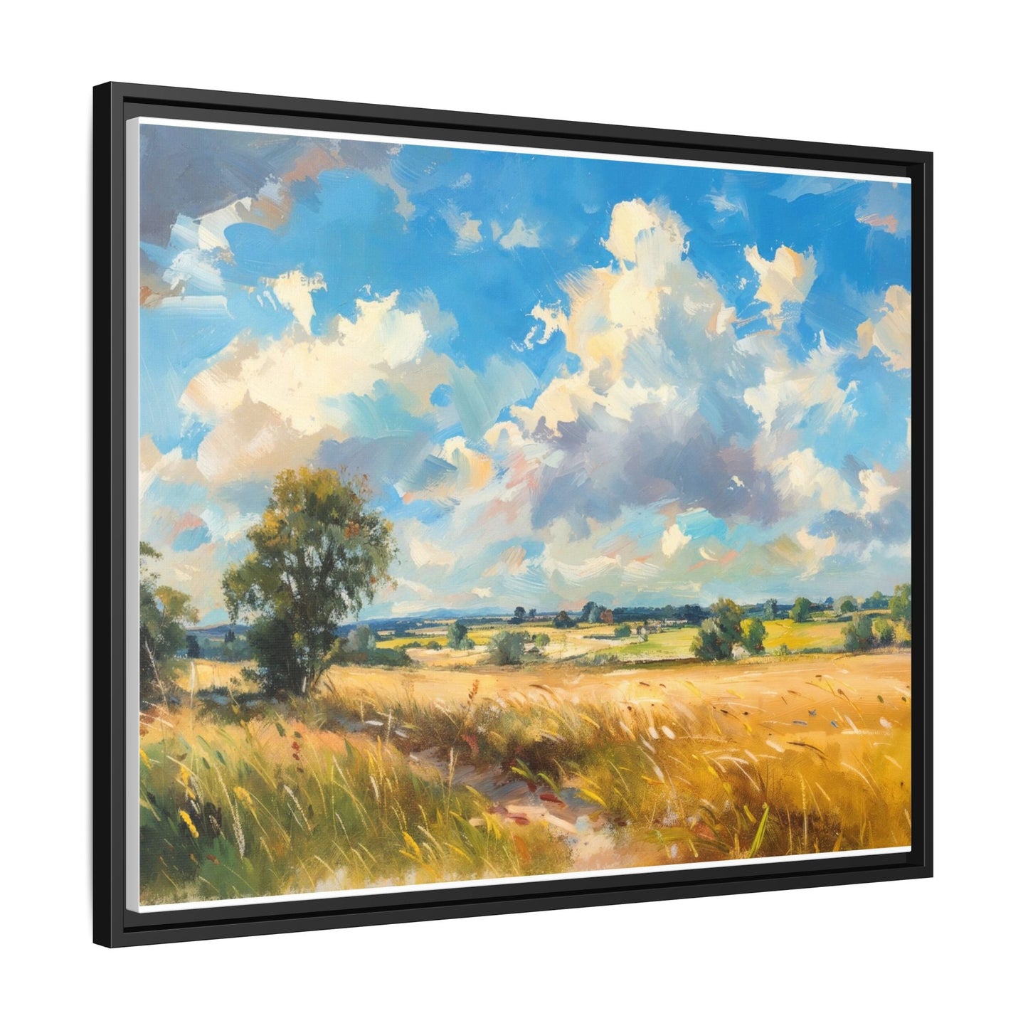 Summer Fields County Mayo Wall Art - Vibrant Irish Landscape Canvas Print