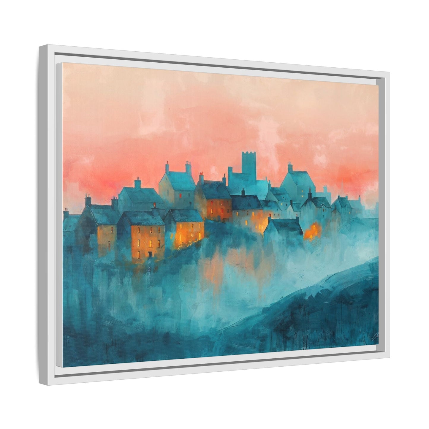 A Castle Town - Beautiful Landscape Canvas Print for all places Décor