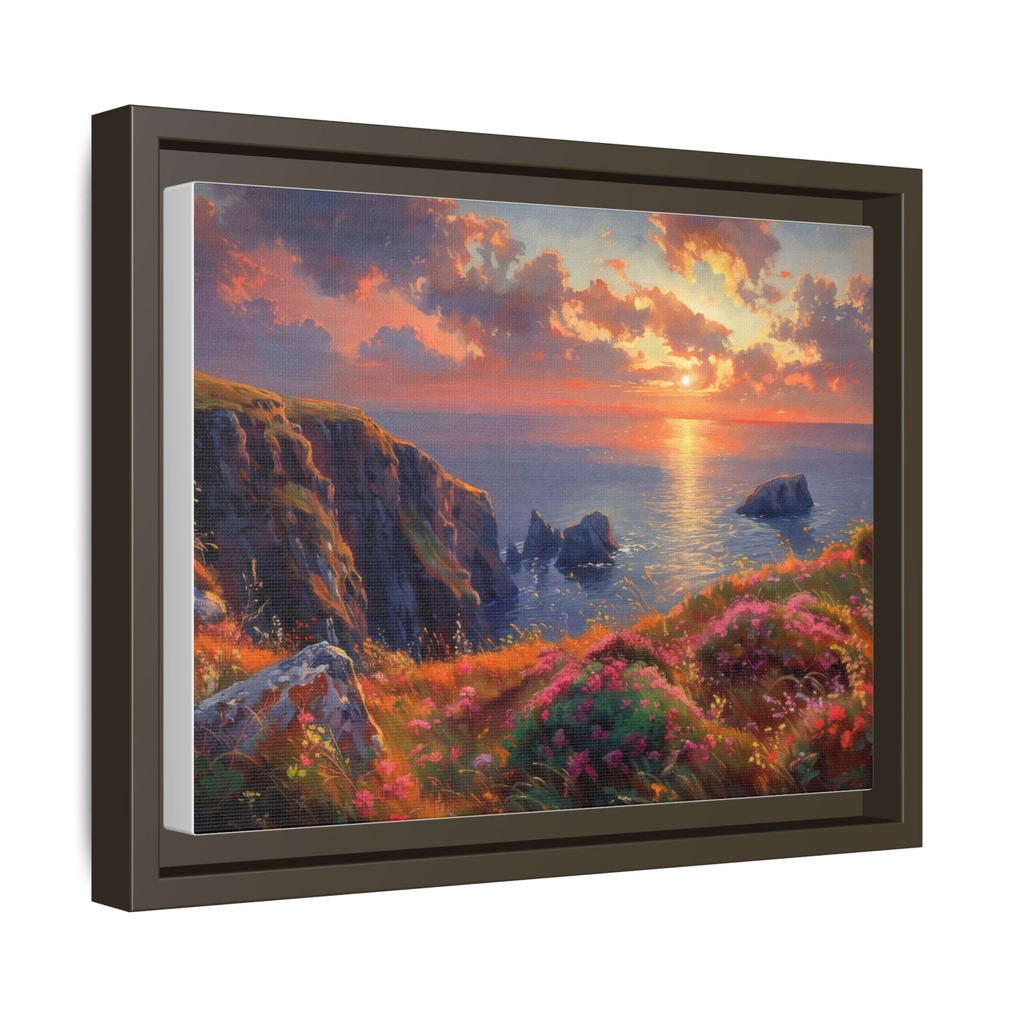 End of The Day wall art featuring a serene sunset landscape, printed on high-quality canvas to bring peaceful beauty and warmth to your home décor.