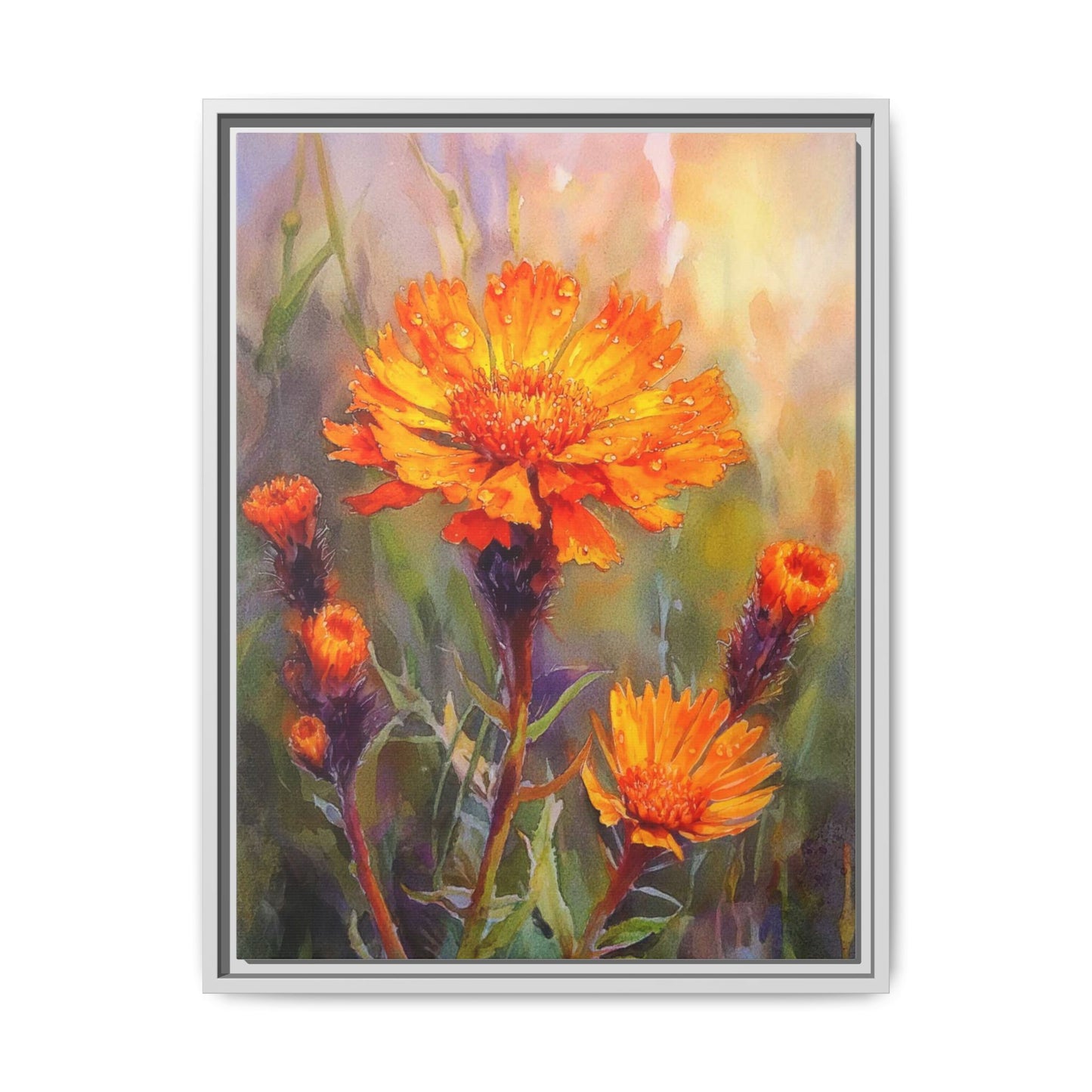 Orange Hawkbit Flower