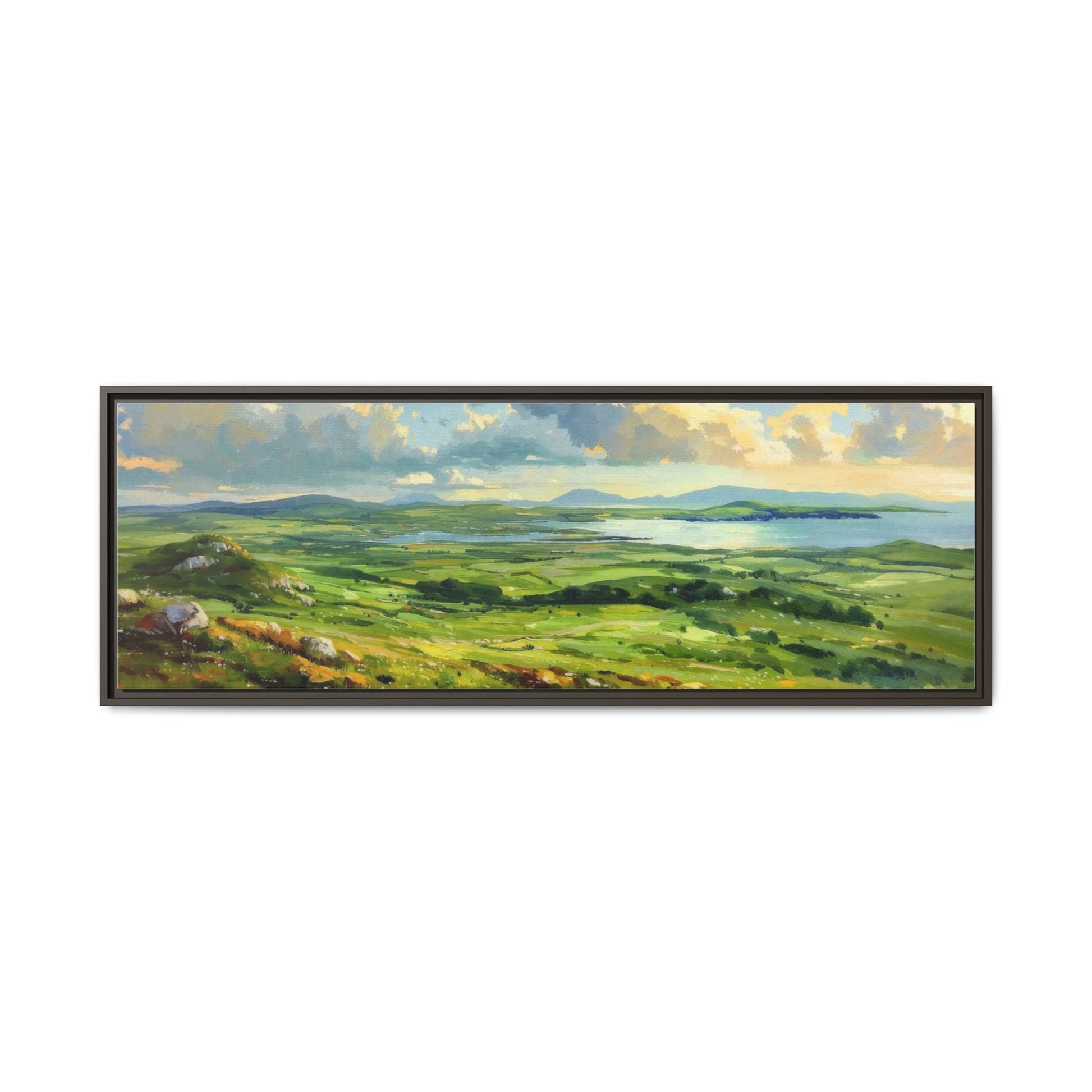 Wild Atlantic Summer Vista Wall Art - Breathtaking Coastal Landscape for Home Décor