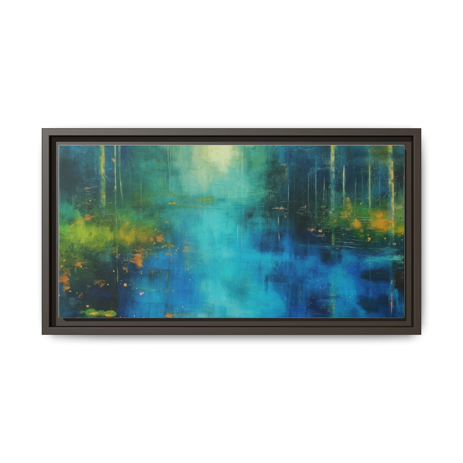 Symphony in Blue - Vibrant Abstract Canvas Print for Stylish Home Décor