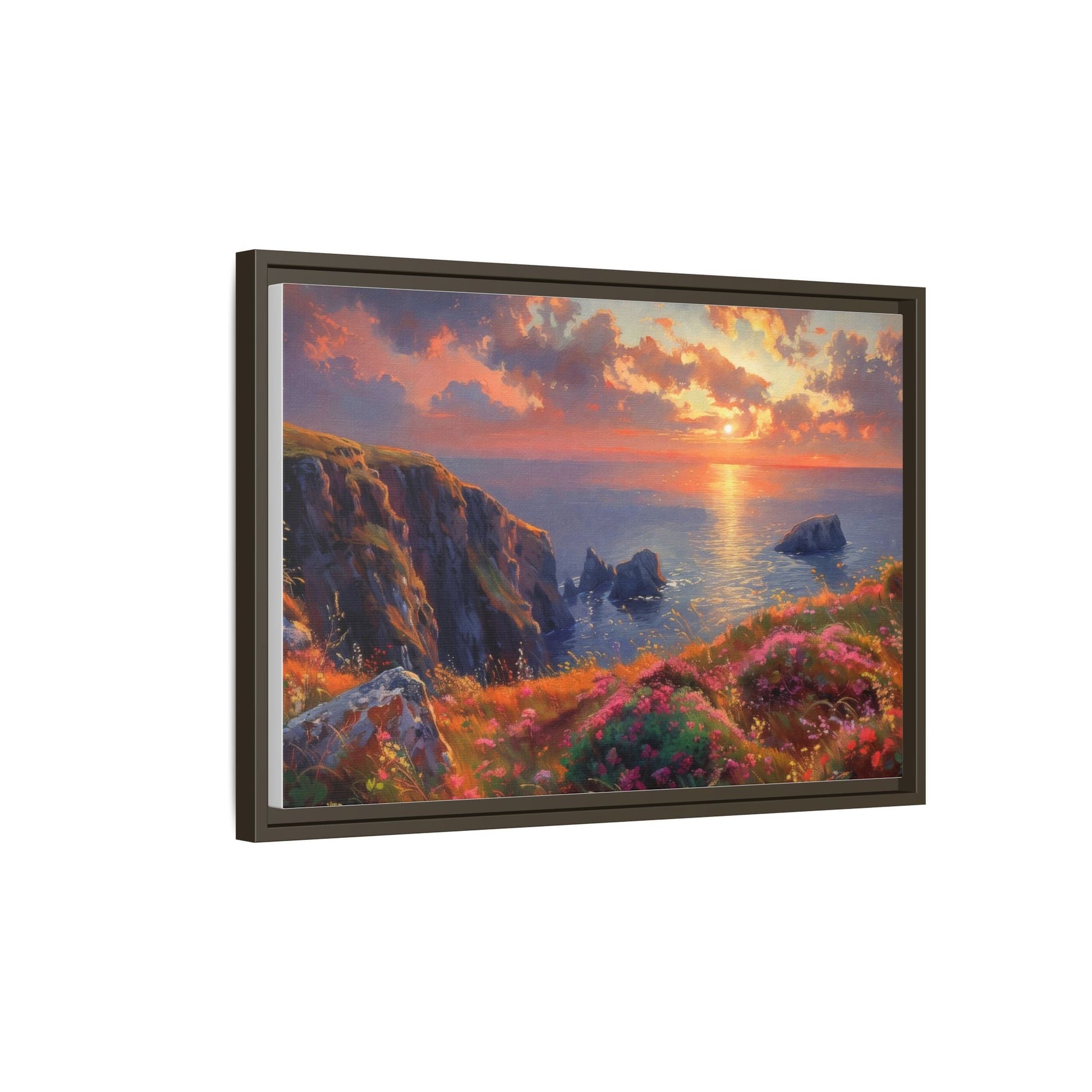 End of The Day wall art featuring a serene sunset landscape, printed on high-quality canvas to bring peaceful beauty and warmth to your home décor.