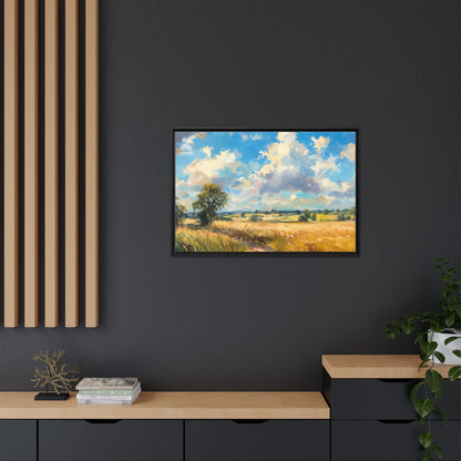 Summer Fields County Mayo Wall Art - Vibrant Irish Landscape Canvas Print