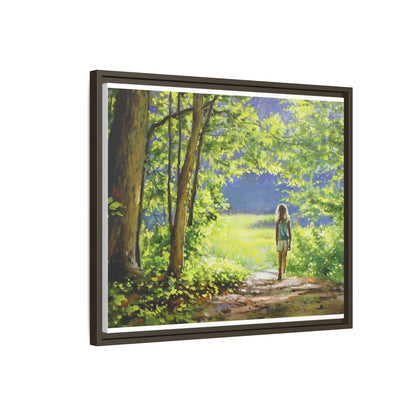 INTO THE LIGHT 11 – A captivating artwork featuring a luminous scene that evokes a sense of depth, movement, and serenity, framed in premium pinewood for timeless décor.