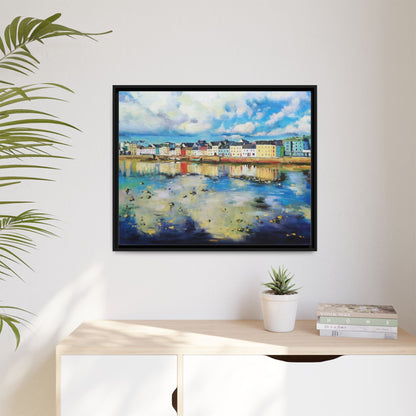 Galway Reflections wall art featuring serene Irish landscapes and water reflections, framed in premium quality wood.