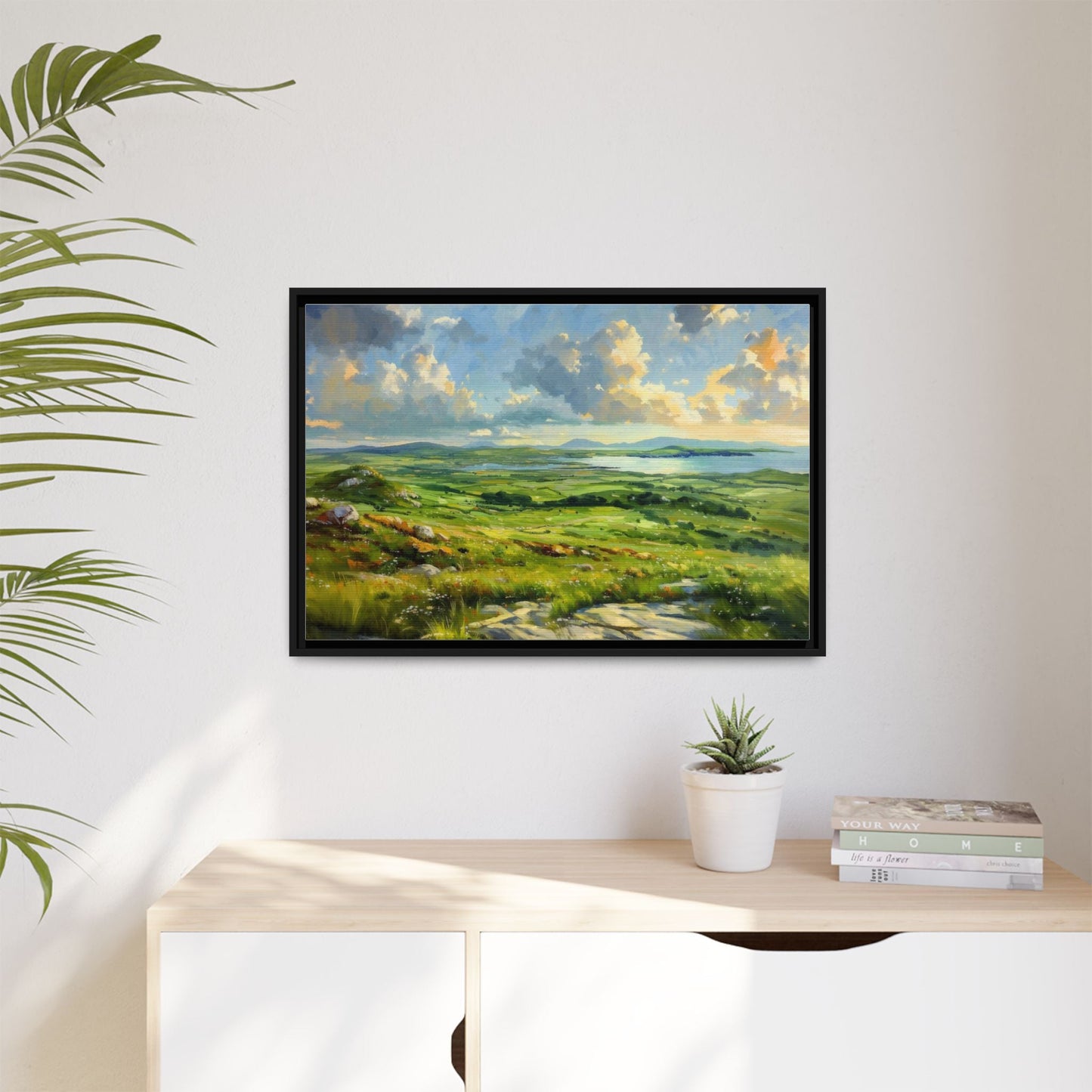 Wild Atlantic Summer Vista Wall Art - Breathtaking Coastal Landscape for Home Décor