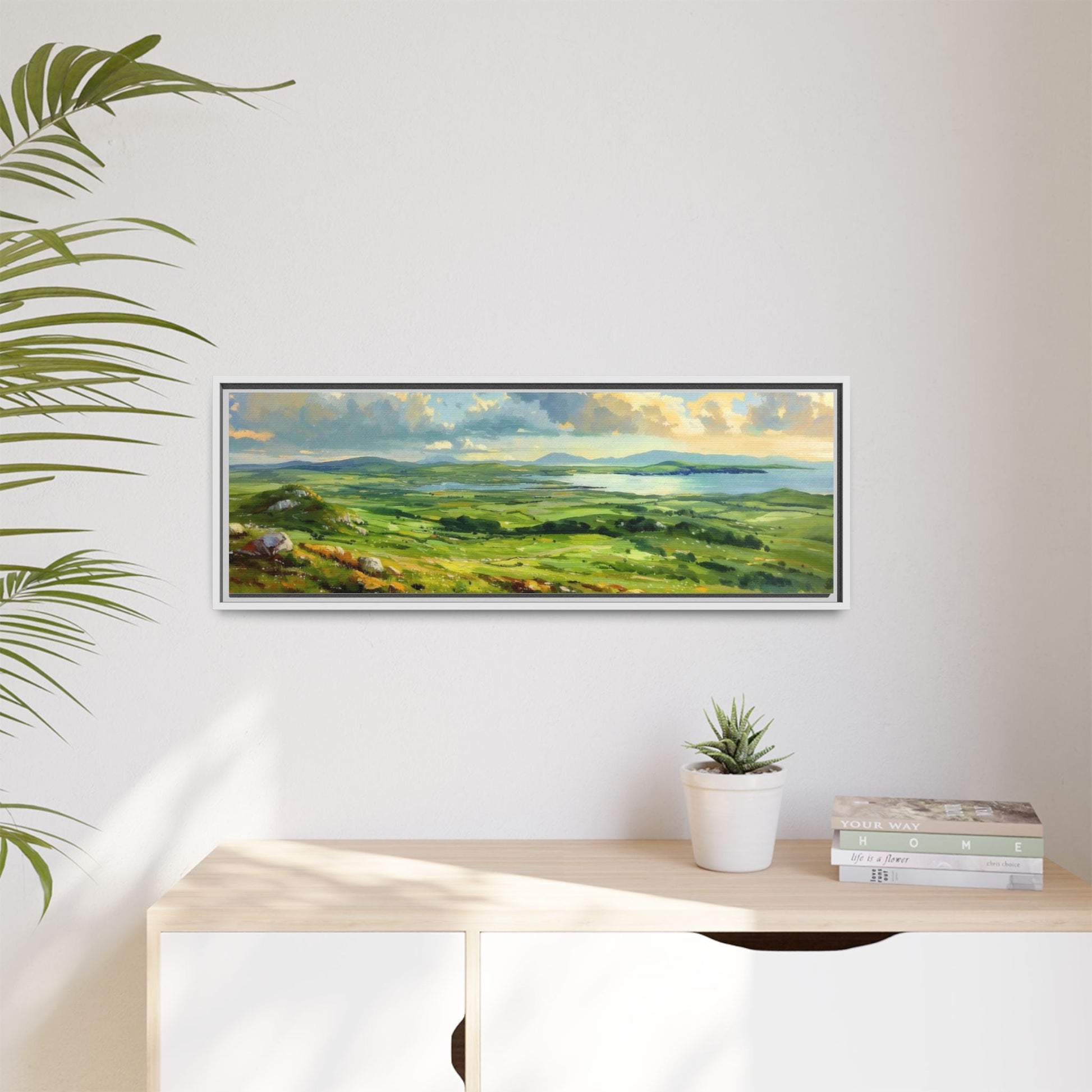 Wild Atlantic Summer Vista Wall Art - Breathtaking Coastal Landscape for Home Décor