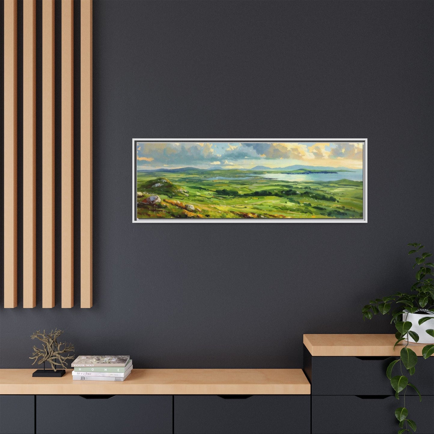 Wild Atlantic Summer Vista Wall Art - Breathtaking Coastal Landscape for Home Décor