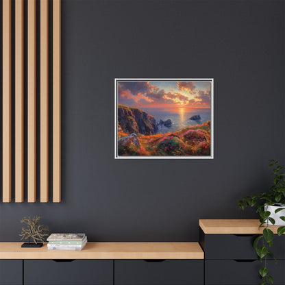 End of The Day wall art featuring a serene sunset landscape, printed on high-quality canvas to bring peaceful beauty and warmth to your home décor.