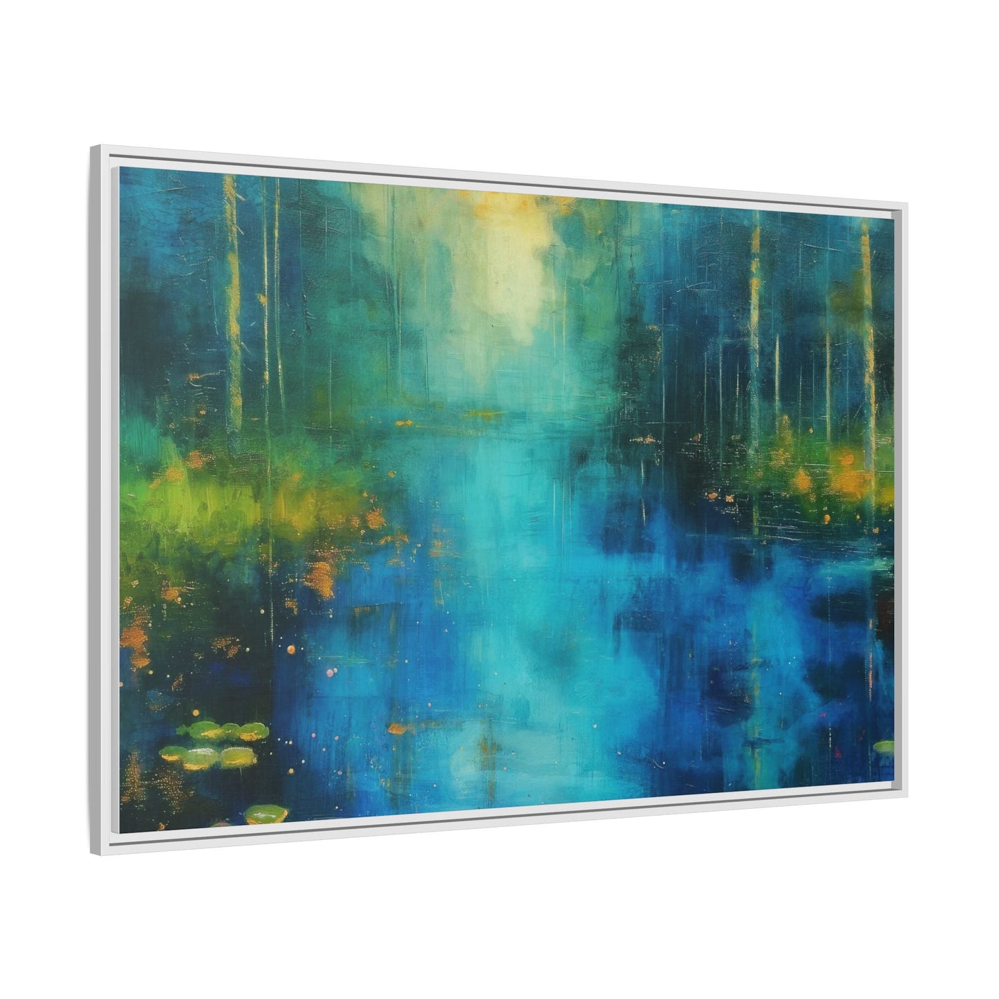 Symphony in Blue - Vibrant Abstract Canvas Print for Stylish Home Décor