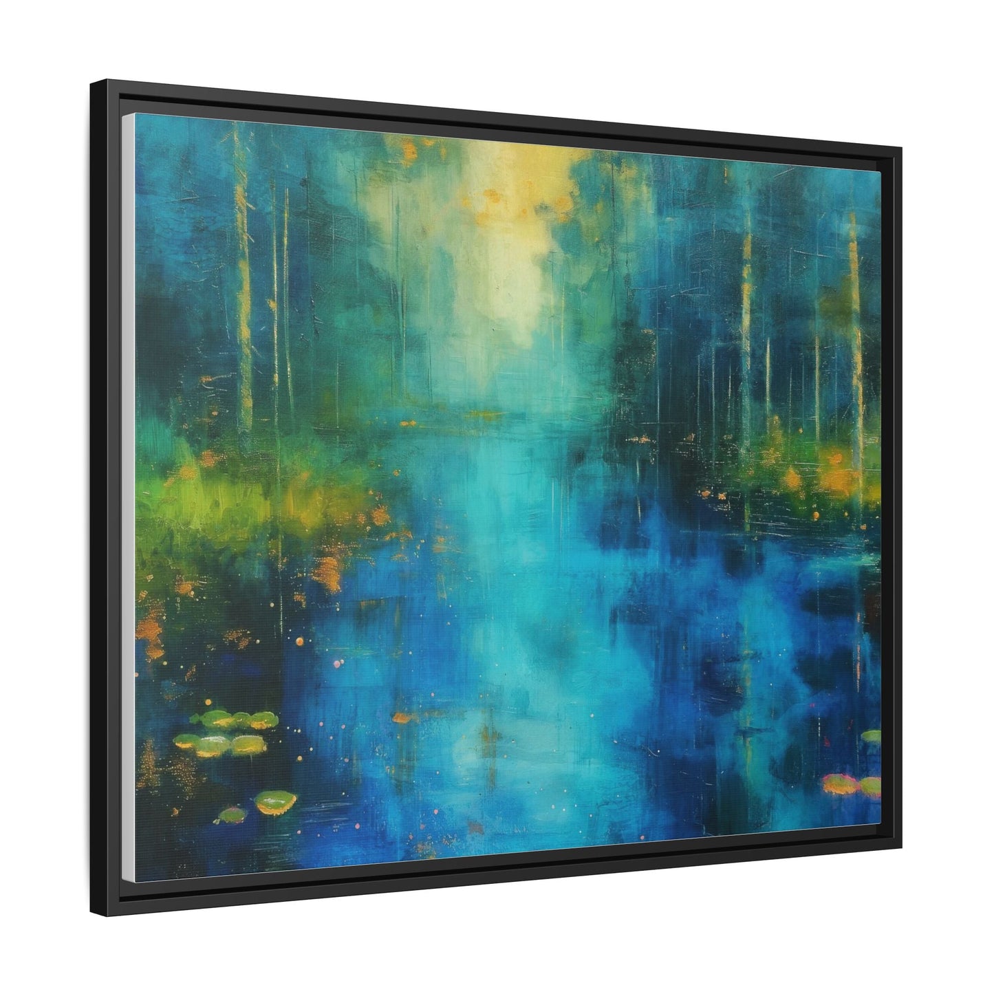 Symphony in Blue - Vibrant Abstract Canvas Print for Stylish Home Décor