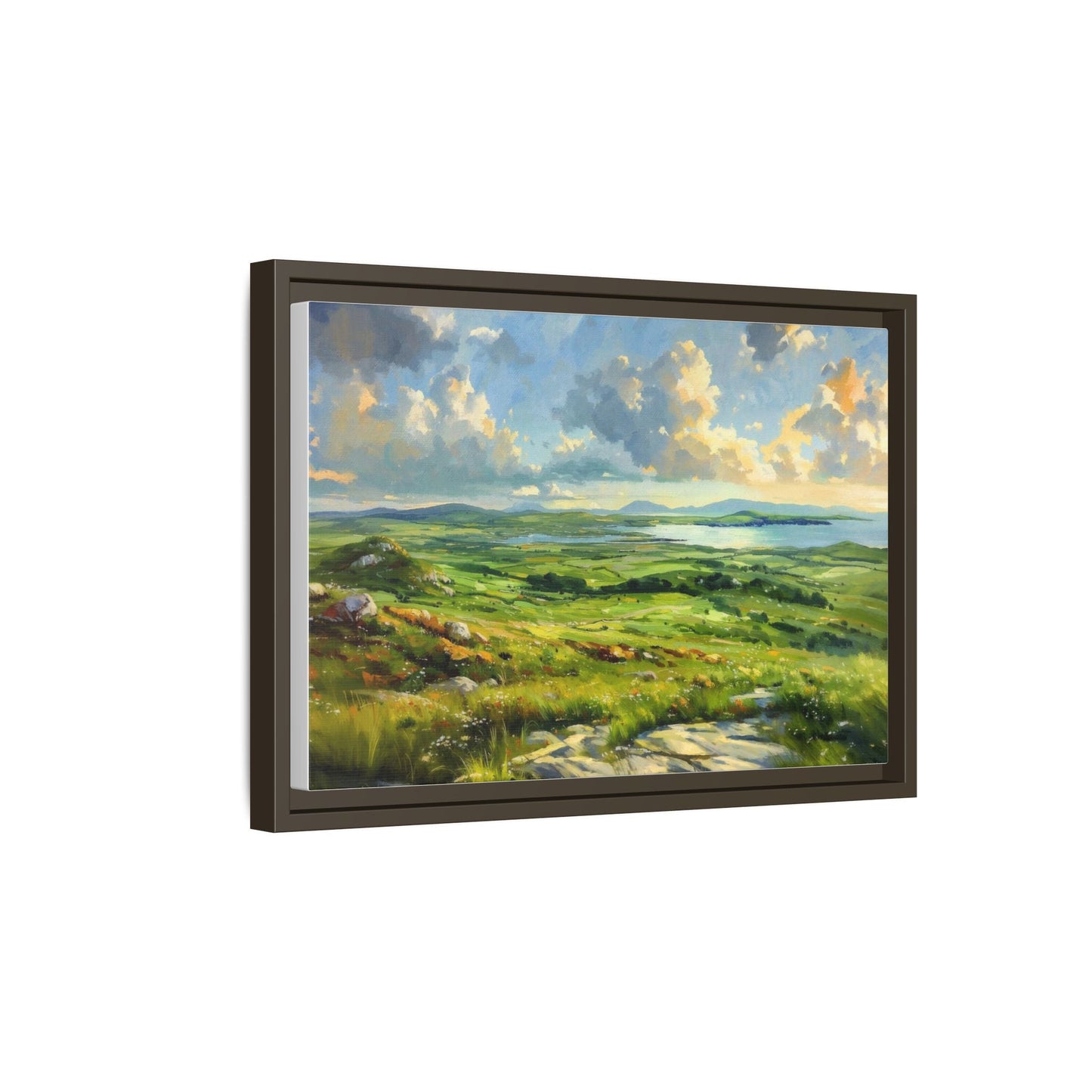 Wild Atlantic Summer Vista Wall Art - Breathtaking Coastal Landscape for Home Décor