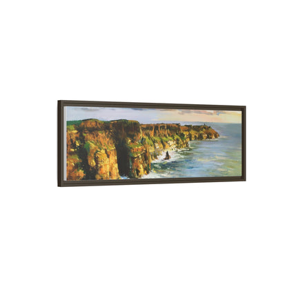 Cliffs of Moher wall art showcasing the dramatic Irish coastline, printed on high-quality canvas to bring natural beauty into your home décor.