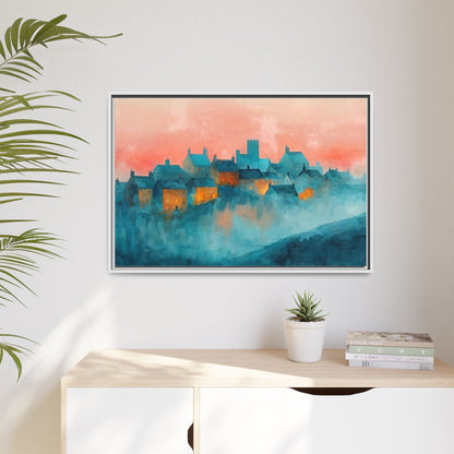 A Castle Town - Beautiful Landscape Canvas Print for all places Décor