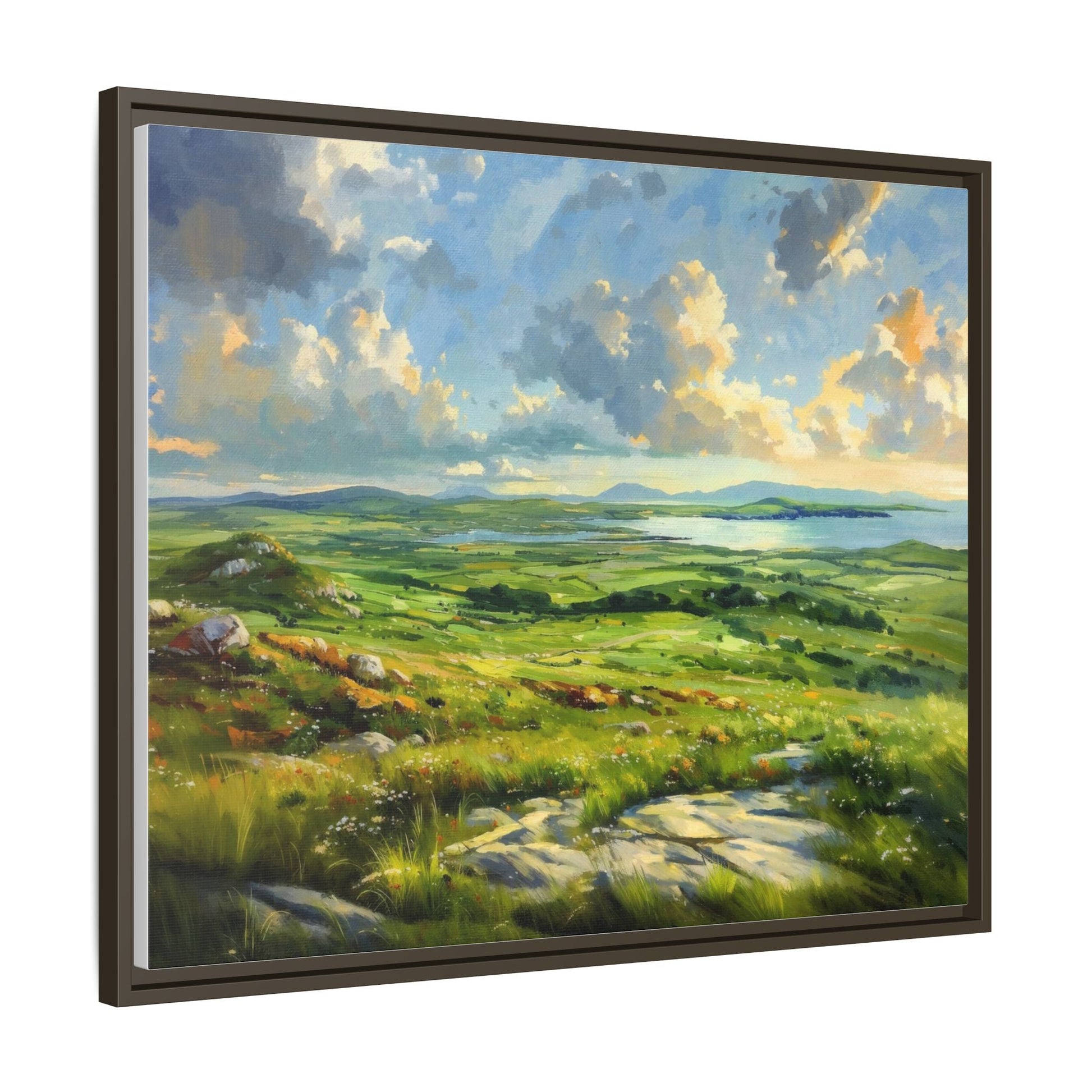 Wild Atlantic Summer Vista Wall Art - Breathtaking Coastal Landscape for Home Décor