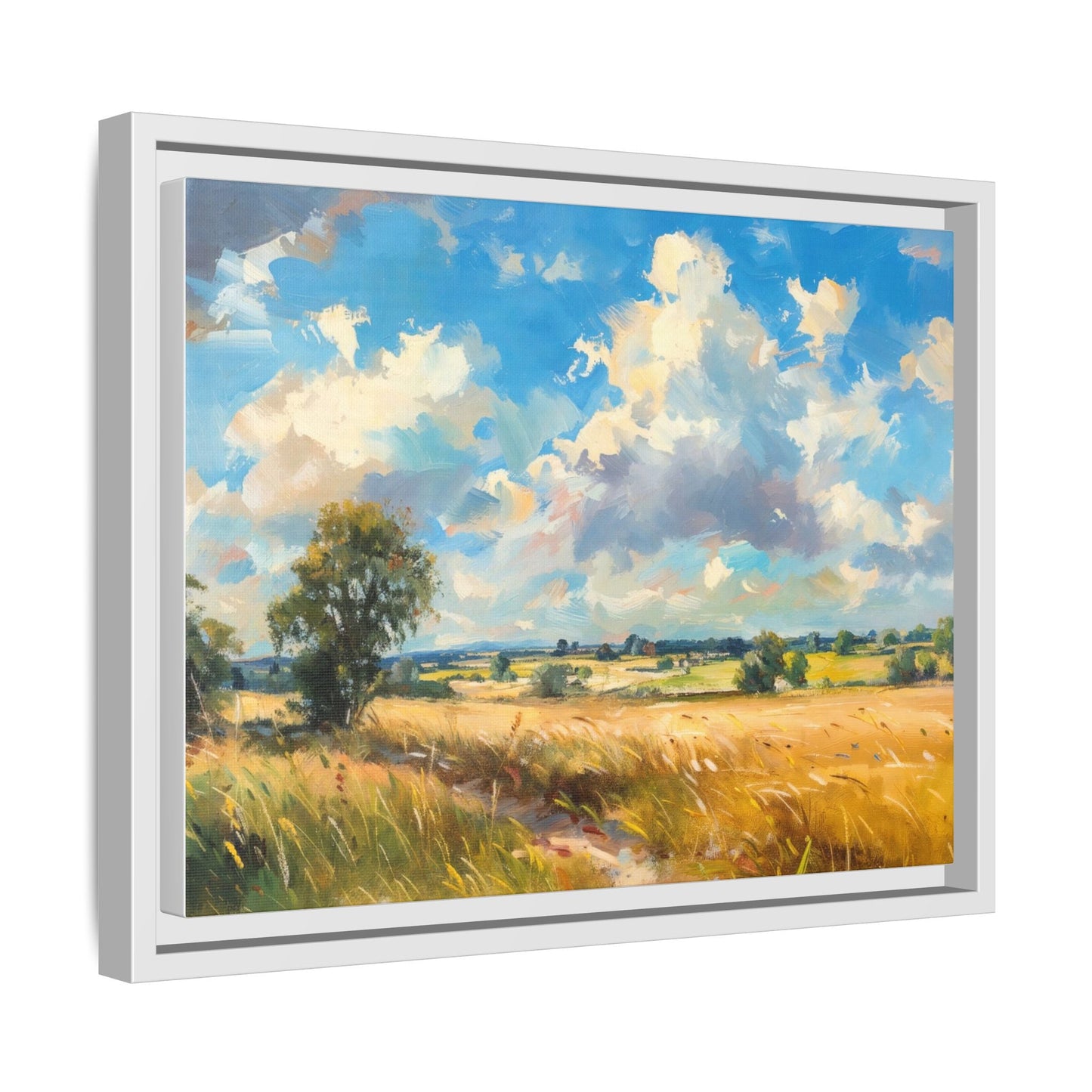 Summer Fields County Mayo Wall Art - Vibrant Irish Landscape Canvas Print