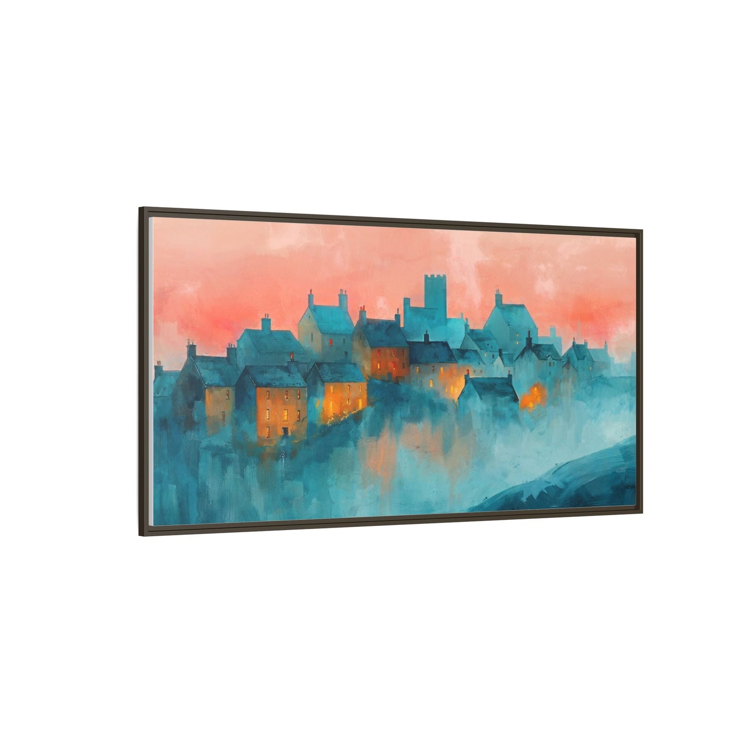 A Castle Town - Beautiful Landscape Canvas Print for all places Décor