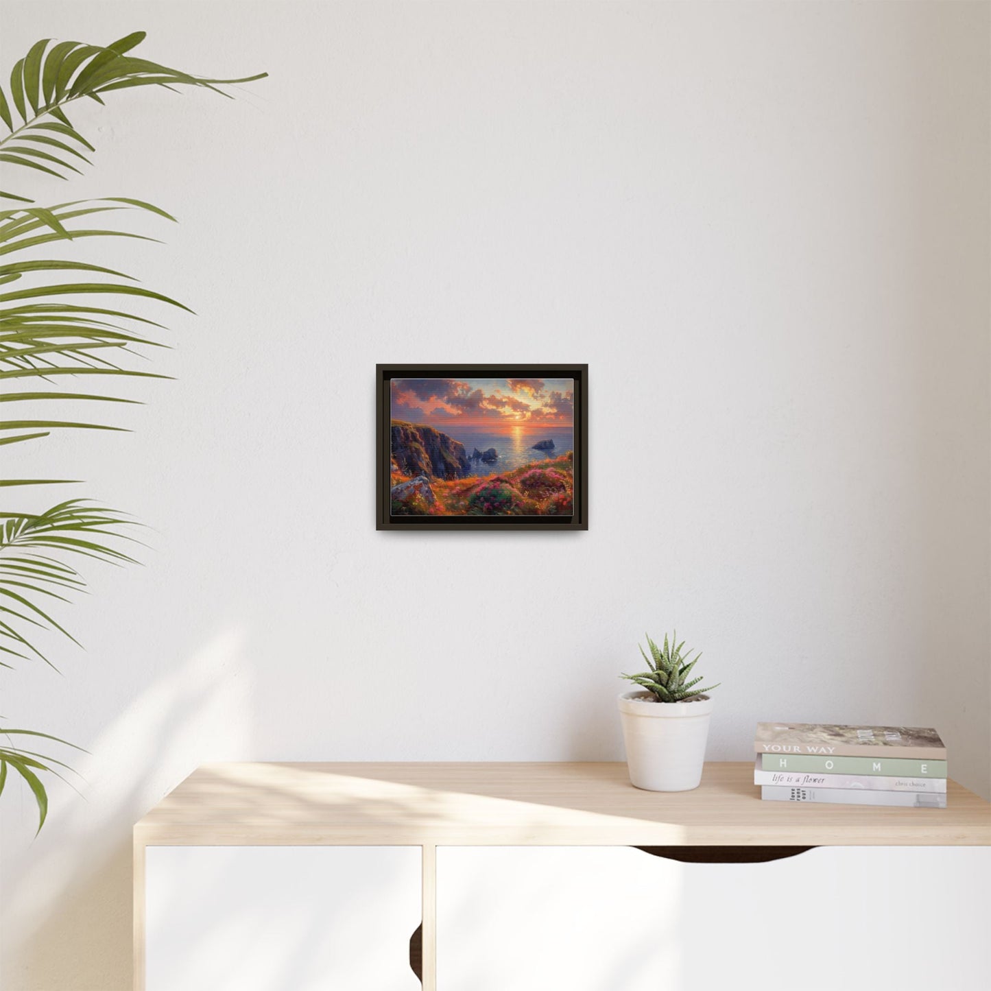 End of The Day wall art featuring a serene sunset landscape, printed on high-quality canvas to bring peaceful beauty and warmth to your home décor.