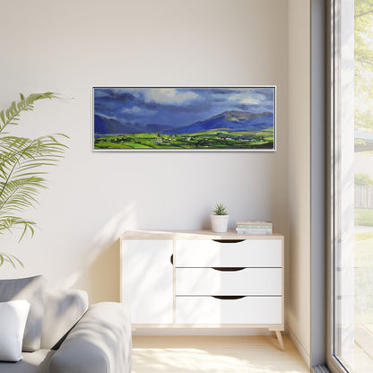 Connemara Fields - Stunning Irish landscape canvas print showcasing the serene beauty of Connemara's fields.