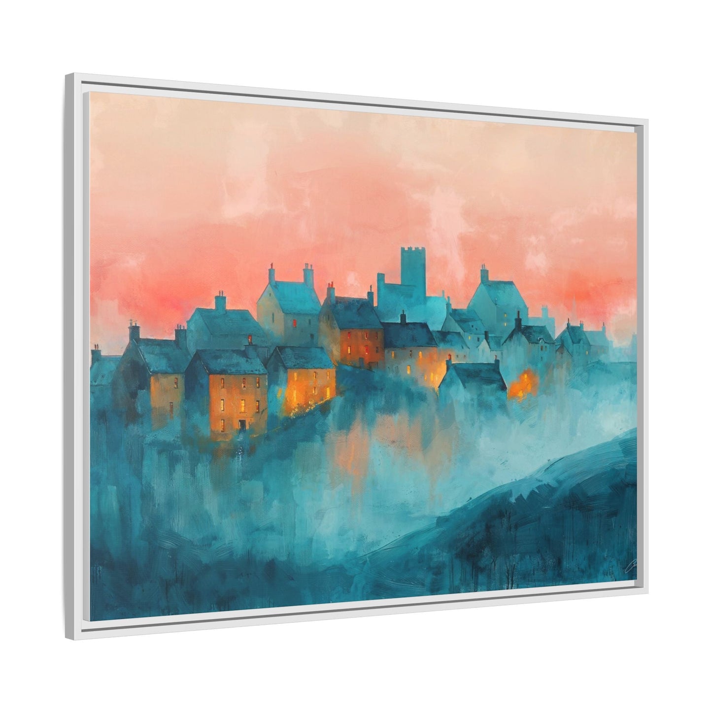 A Castle Town - Beautiful Landscape Canvas Print for all places Décor