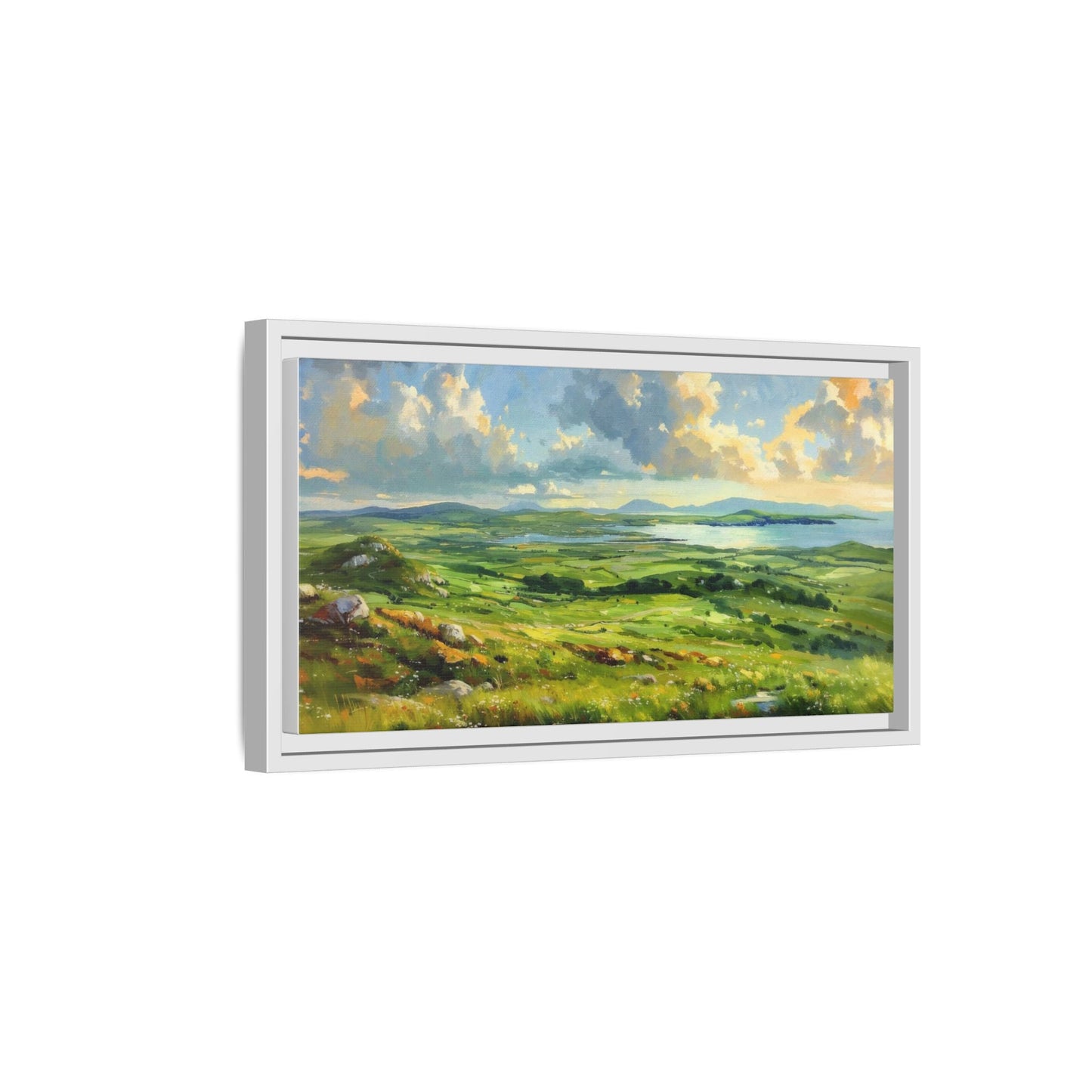 Wild Atlantic Summer Vista Wall Art - Breathtaking Coastal Landscape for Home Décor