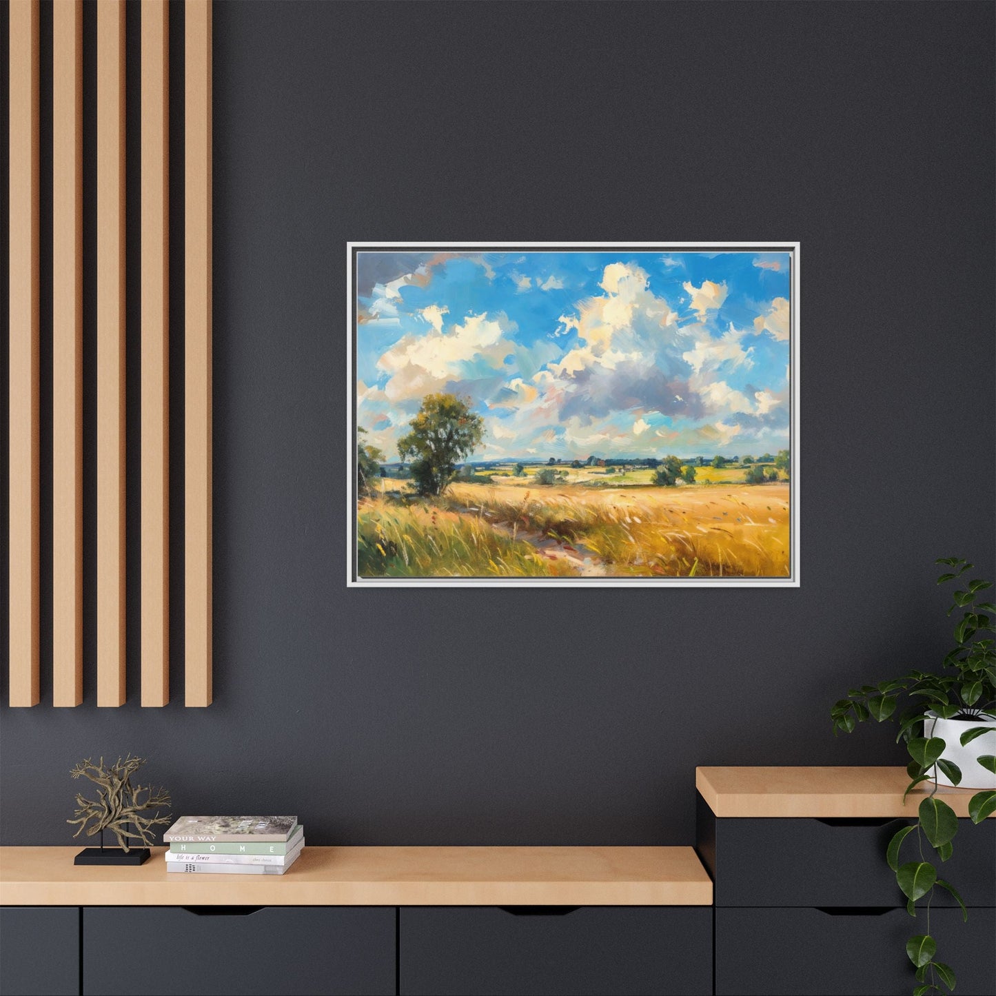 Summer Fields County Mayo Wall Art - Vibrant Irish Landscape Canvas Print