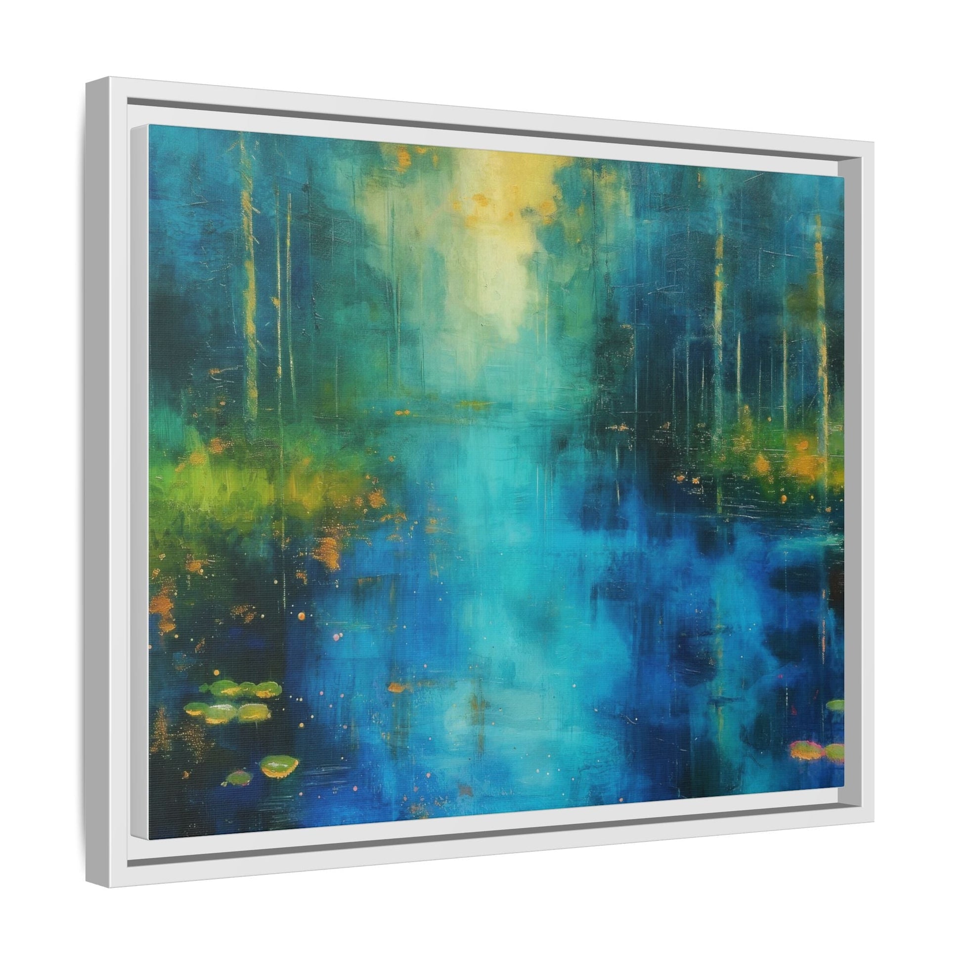 Symphony in Blue - Vibrant Abstract Canvas Print for Stylish Home Décor