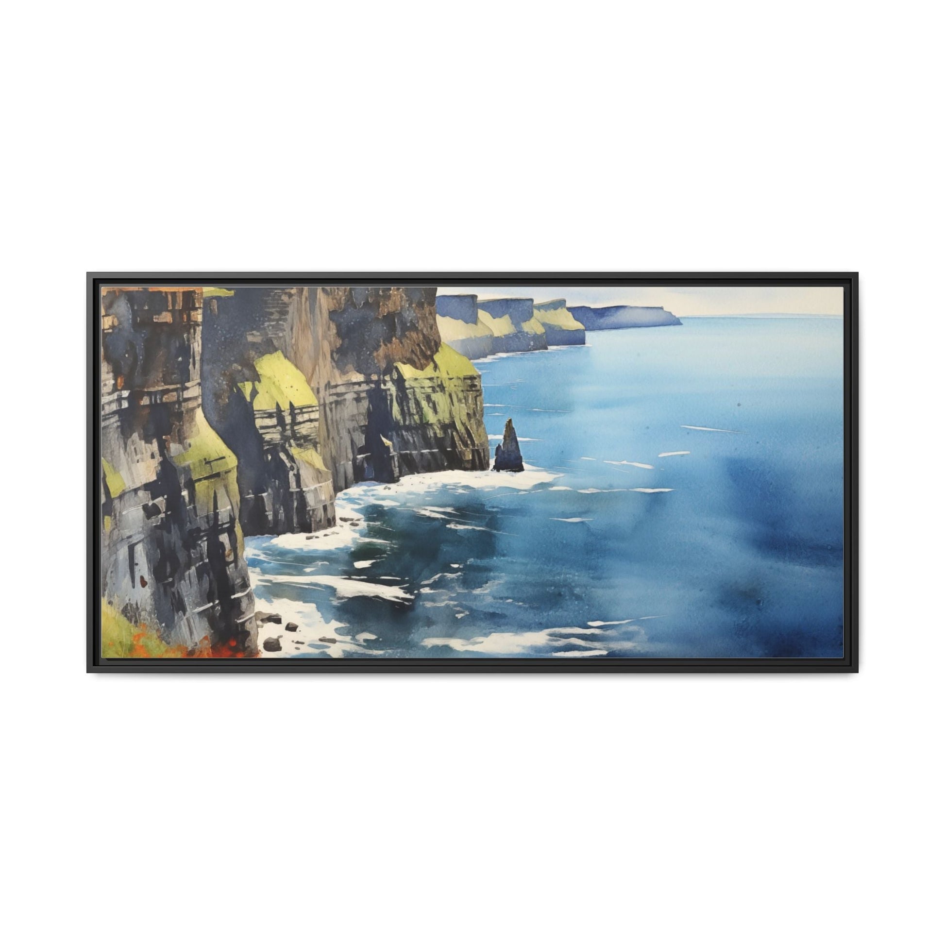 Cliffs of Moher Midday Sun - Beautiful Coastal Landscape Canvas Print