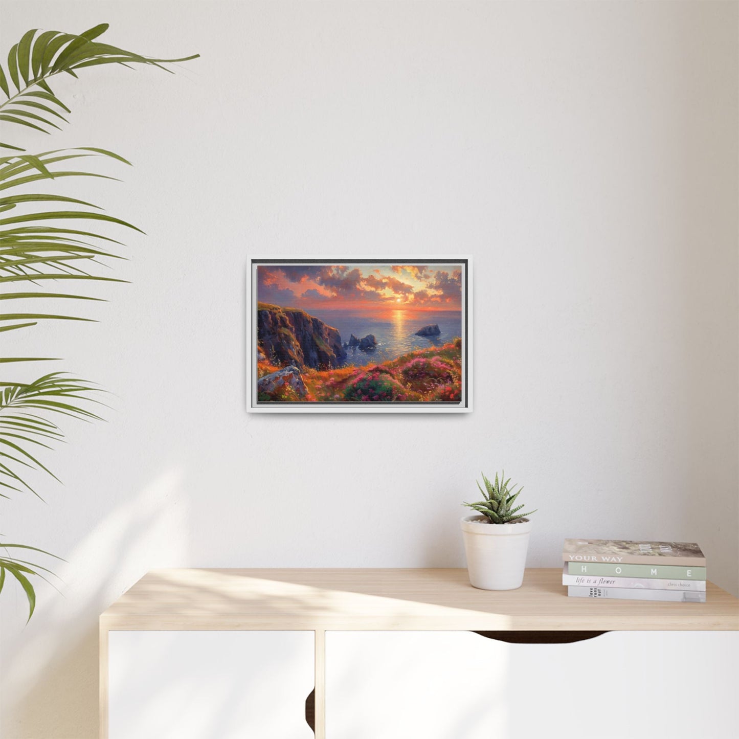 End of The Day wall art featuring a serene sunset landscape, printed on high-quality canvas to bring peaceful beauty and warmth to your home décor.