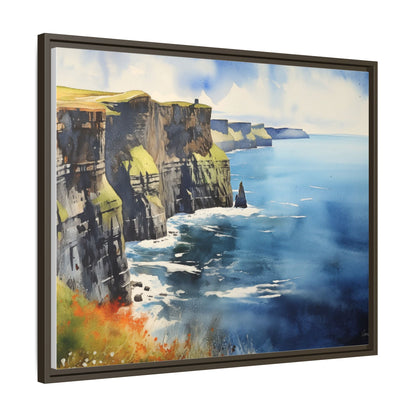 Cliffs of Moher Midday Sun - Beautiful Coastal Landscape Canvas Print