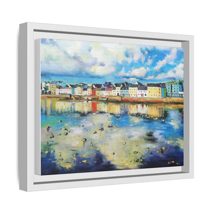 Galway Reflections wall art featuring serene Irish landscapes and water reflections, framed in premium quality wood.