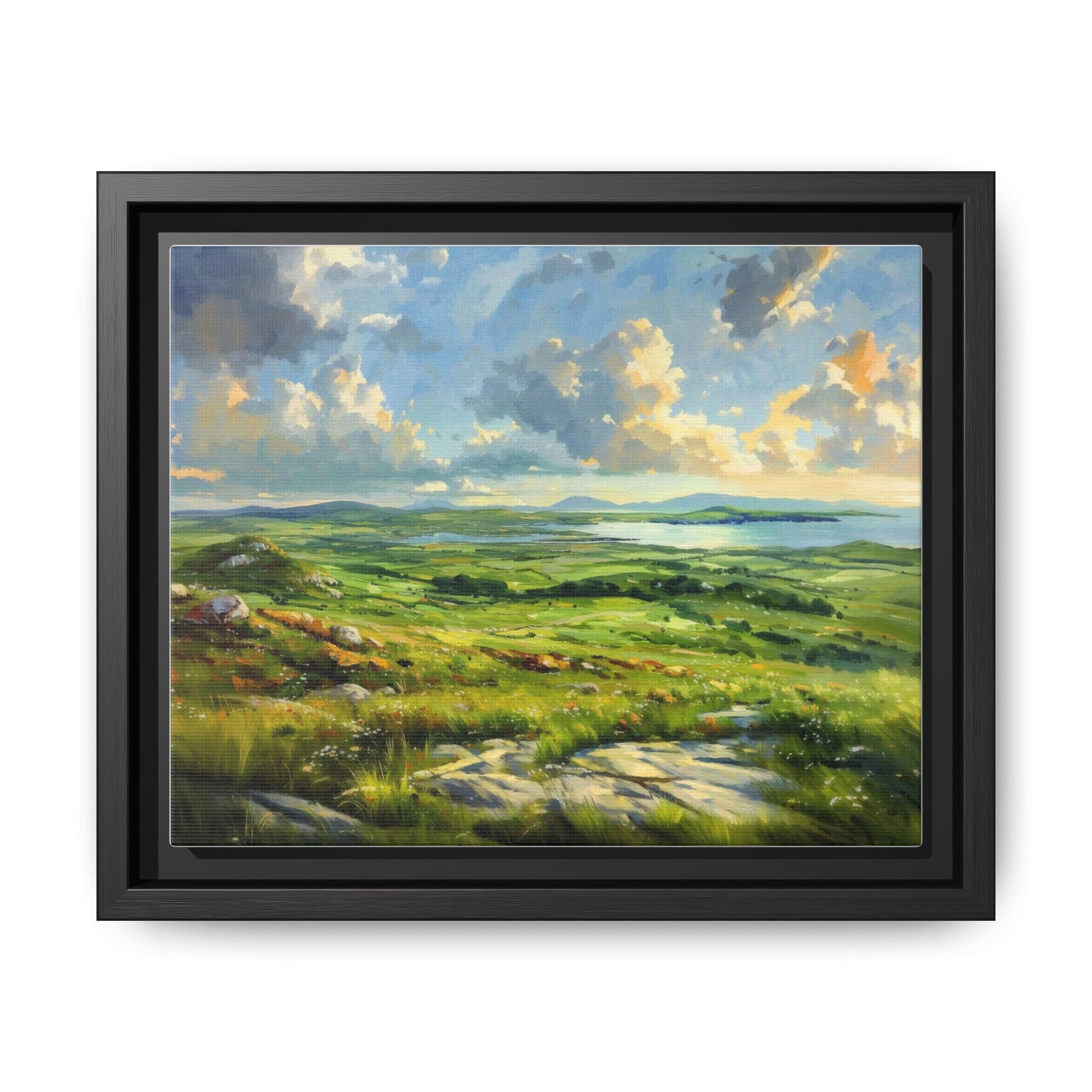 Wild Atlantic Summer Vista Wall Art - Breathtaking Coastal Landscape for Home Décor