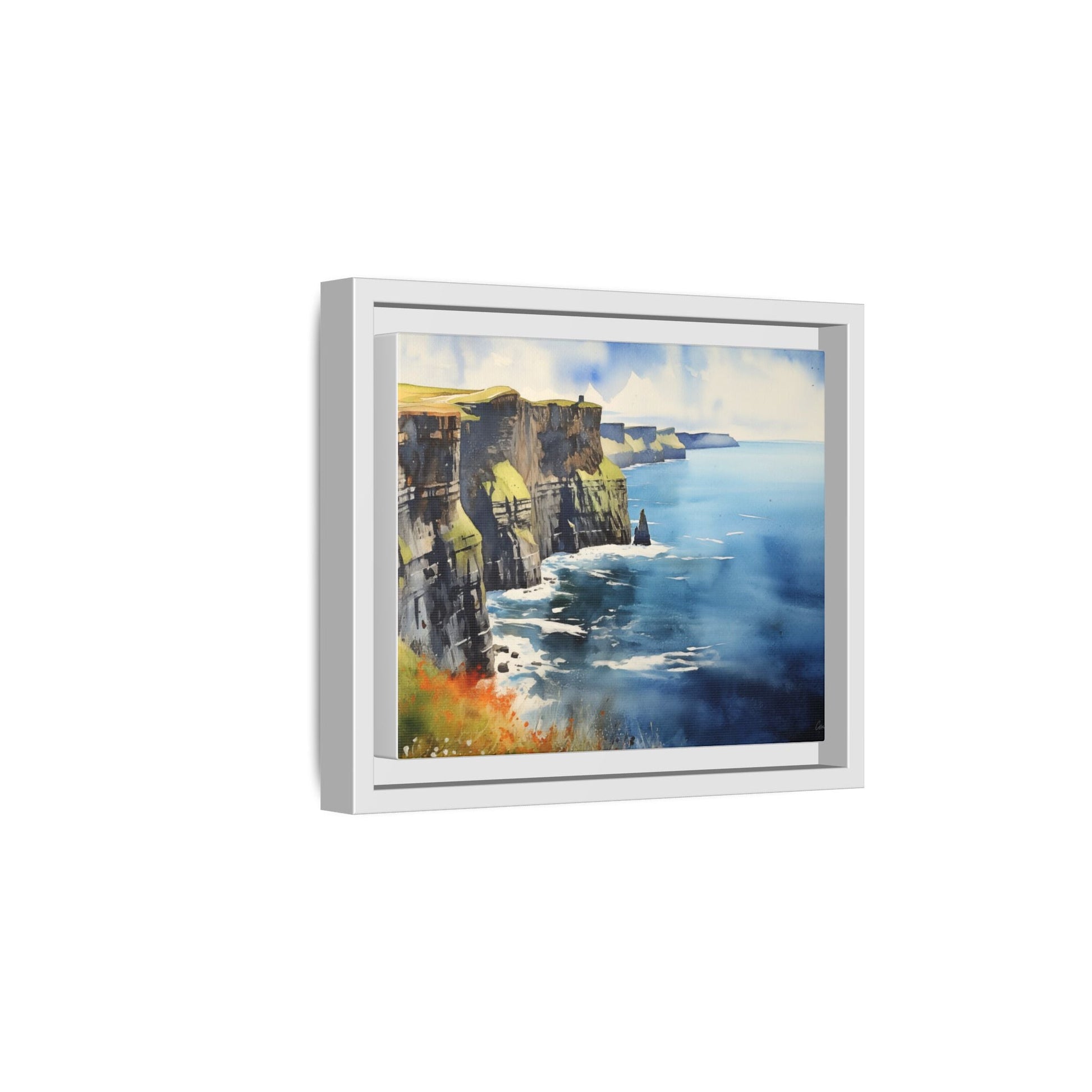 Cliffs of Moher Midday Sun - Beautiful Coastal Landscape Canvas Print