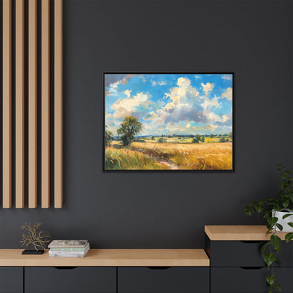 Summer Fields County Mayo Wall Art - Vibrant Irish Landscape Canvas Print