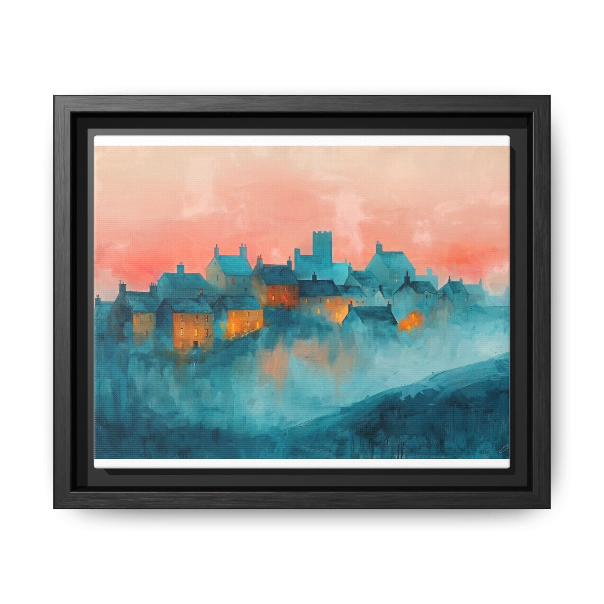 A Castle Town - Beautiful Landscape Canvas Print for Home Décor