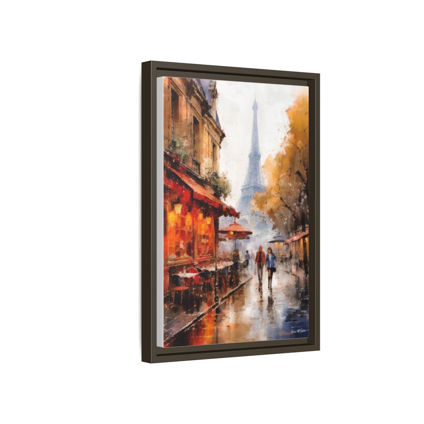 Eiffel Tower wall art featuring the iconic Paris landmark, printed on high-quality canvas to bring timeless beauty and elegance to your home décor.