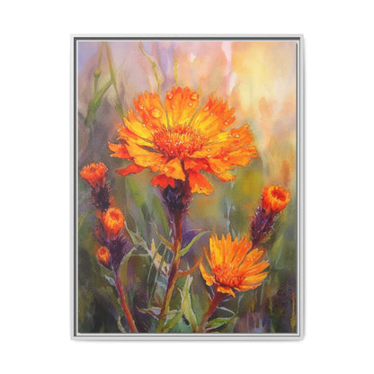 Orange Hawkbit Flower