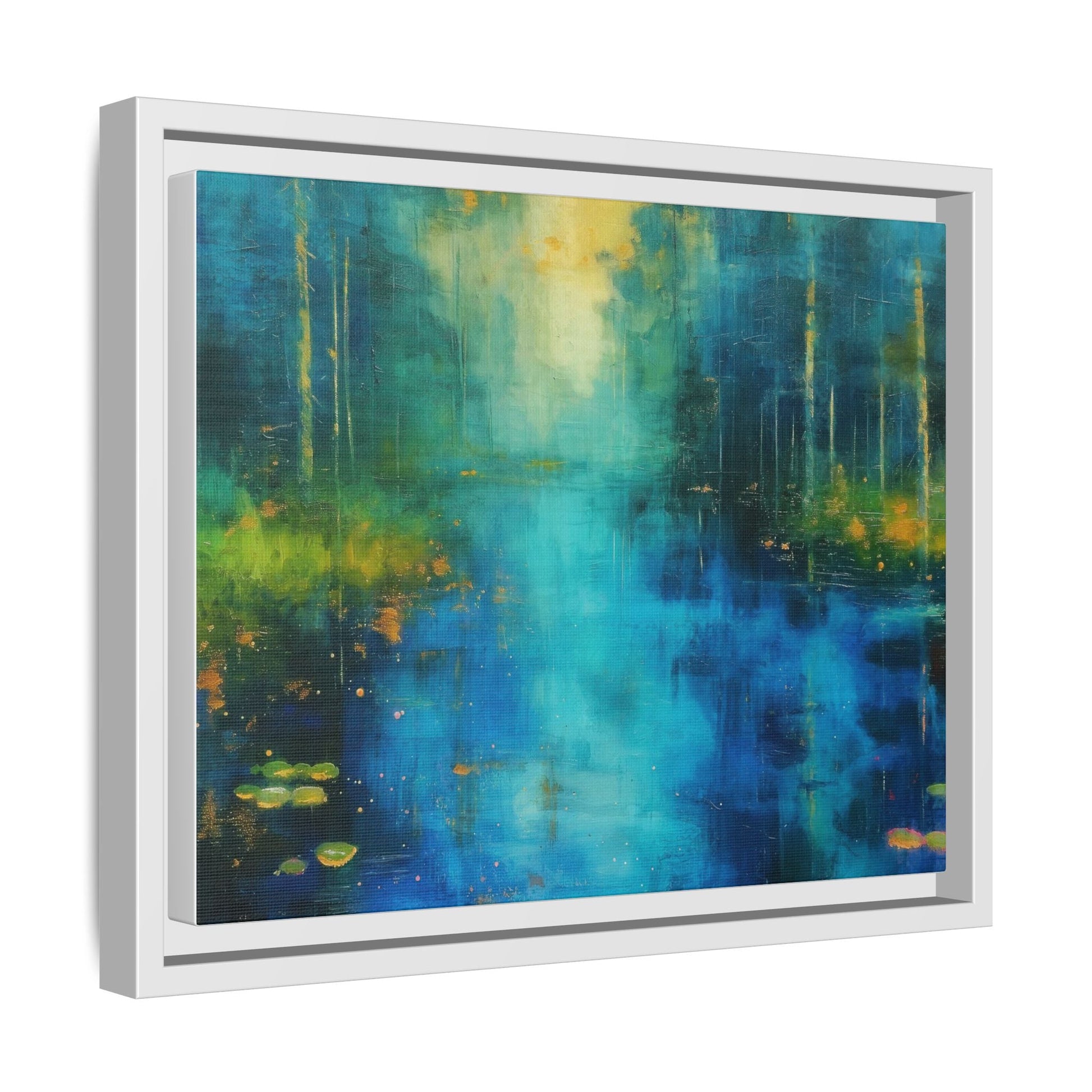 Symphony in Blue - Vibrant Abstract Canvas Print for Stylish Home Décor