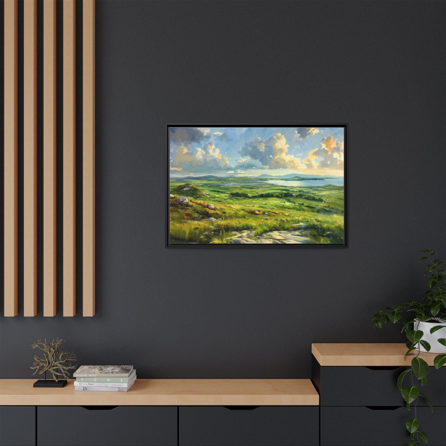 Wild Atlantic Summer Vista Wall Art - Breathtaking Coastal Landscape for Home Décor