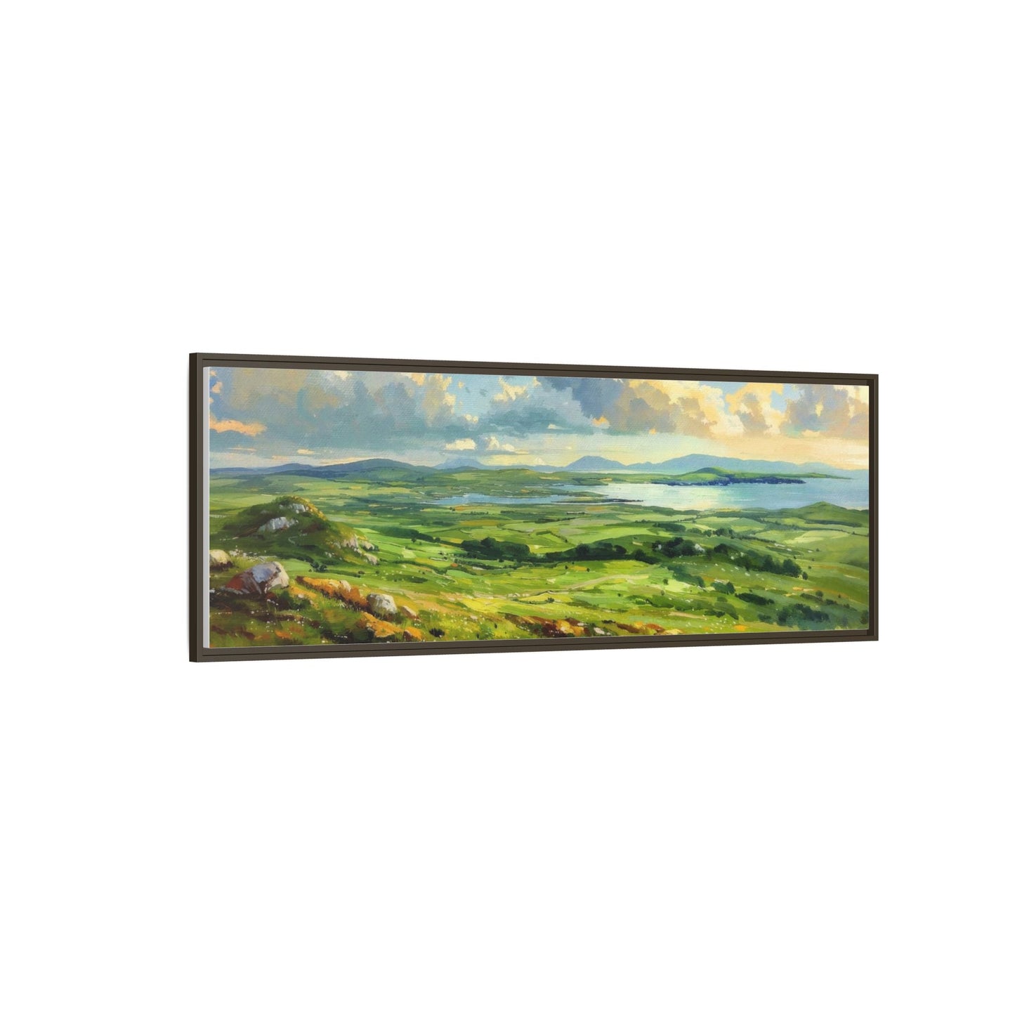 Wild Atlantic Summer Vista Wall Art - Breathtaking Coastal Landscape for Home Décor