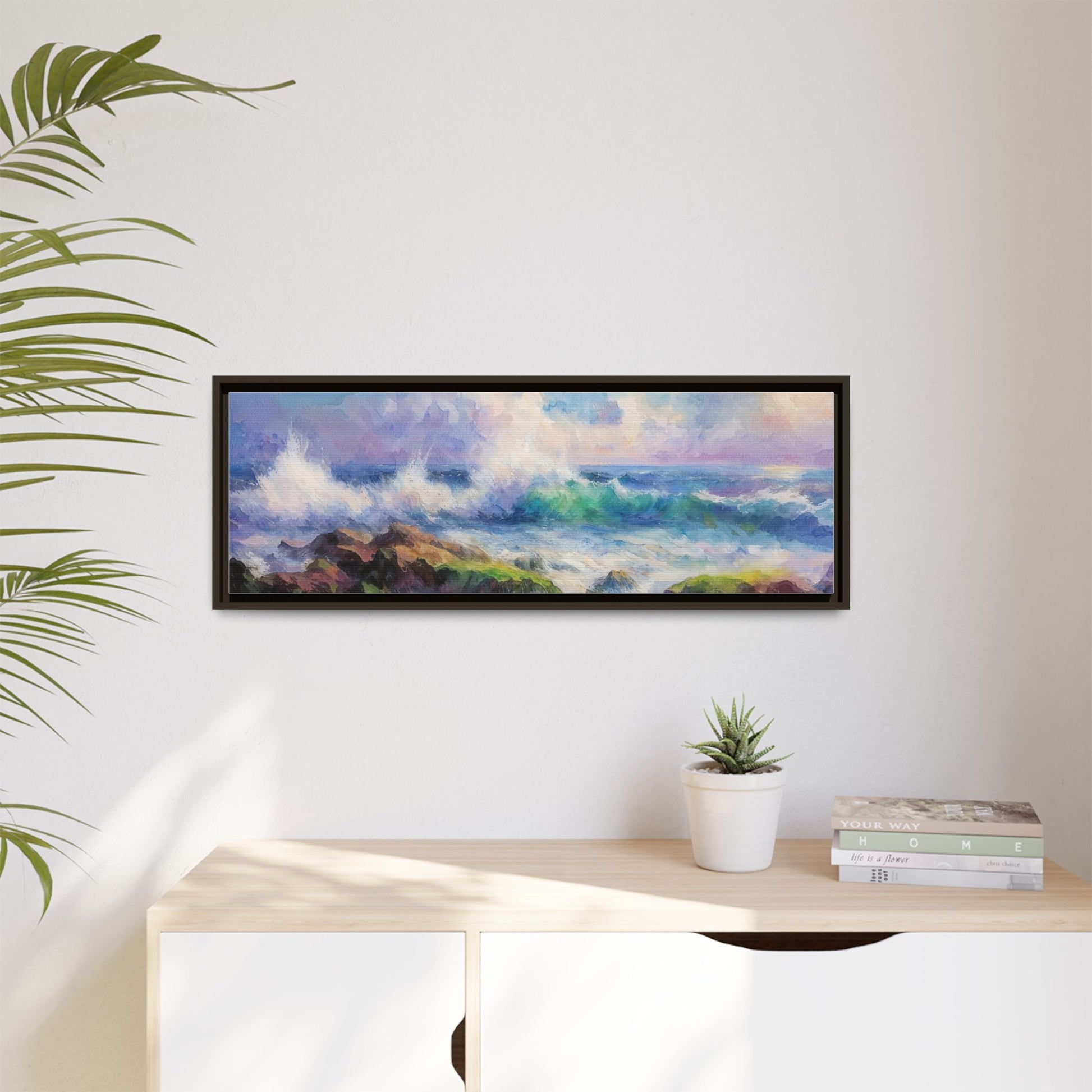 Achill Shoreline wcol wall art showcasing the stunning Irish coastal landscape, printed on high-quality canvas for a timeless and serene addition to your home décor.