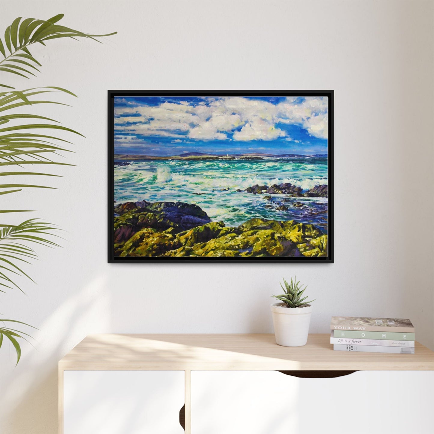 Ballyglass Lighthouse Erris wall art featuring the stunning coastal lighthouse, framed in premium materials for a perfect addition to any living space.