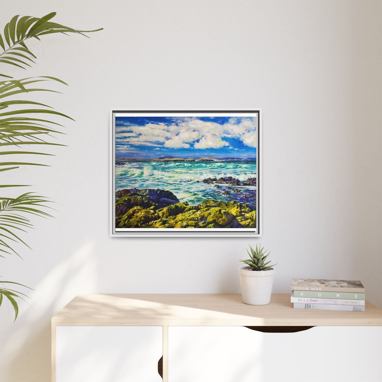 Ballyglass Lighthouse Erris wall art featuring the stunning coastal lighthouse, framed in premium materials for a perfect addition to any living space.