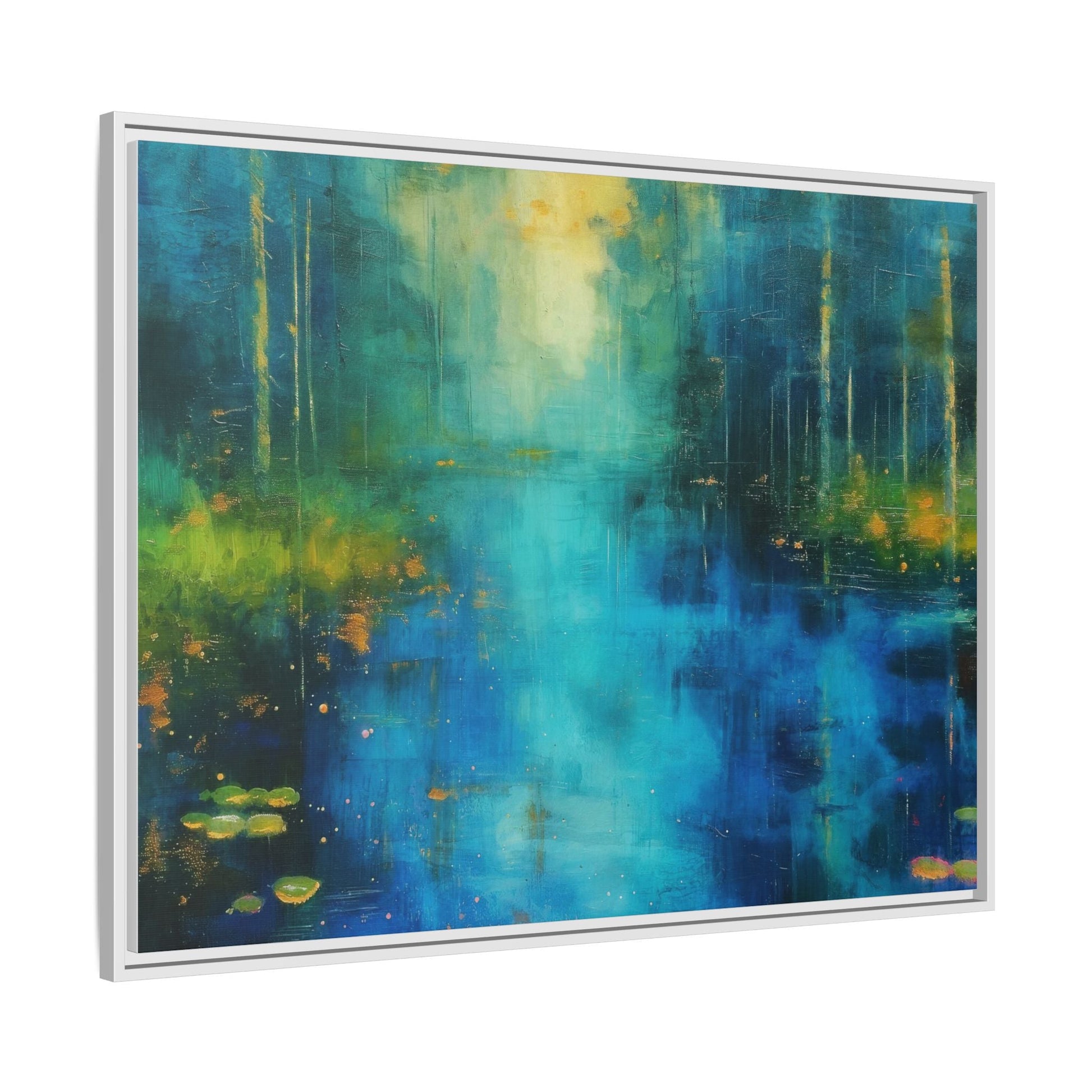 Symphony in Blue - Vibrant Abstract Canvas Print for Stylish Home Décor