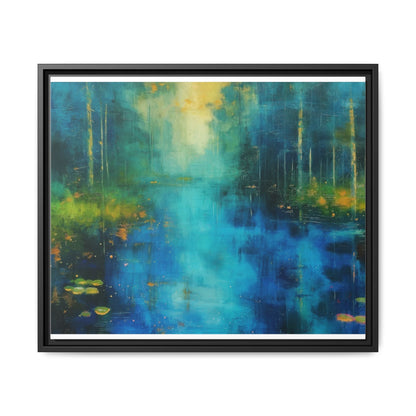 Symphony in Blue - Vibrant Abstract Canvas Print for Stylish Home Décor