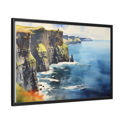 Cliffs of Moher Midday Sun - Beautiful Coastal Landscape Canvas Print