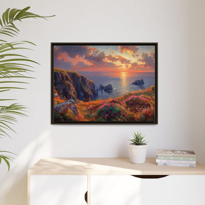 End of The Day wall art featuring a serene sunset landscape, printed on high-quality canvas to bring peaceful beauty and warmth to your home décor.