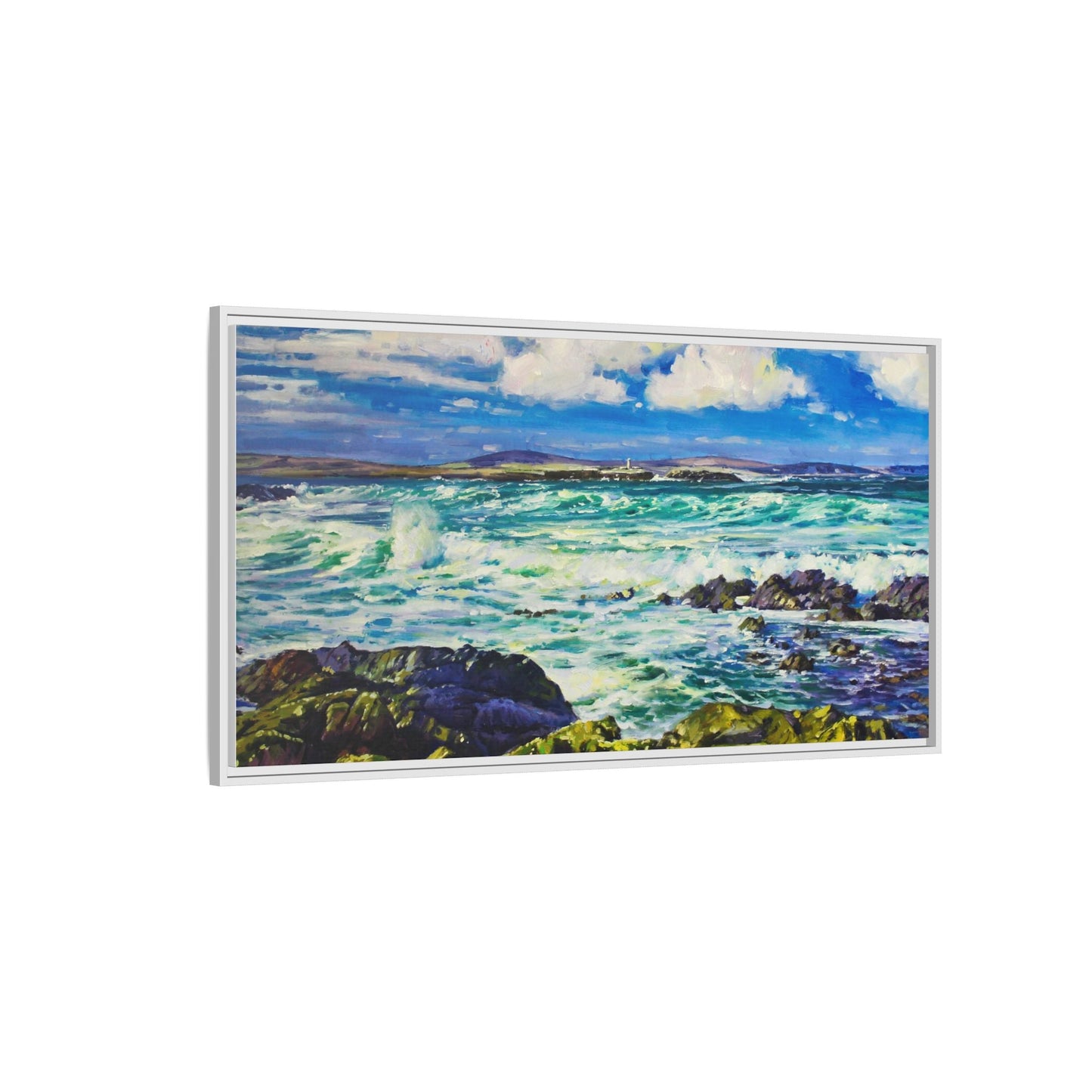 Ballyglass Lighthouse Erris wall art featuring the stunning coastal lighthouse, framed in premium materials for a perfect addition to any living space.